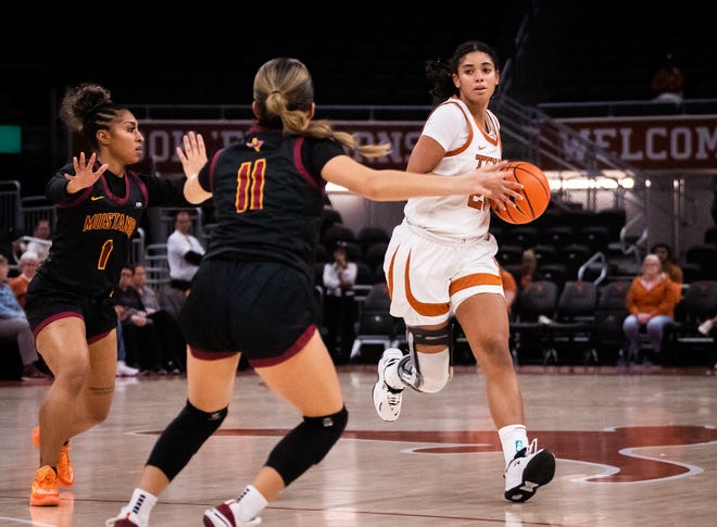 Texas' Gisella Maul played in 27 games last season as a backup point guard. She's entering the transfer portal and will have three seasons of eligibility left.