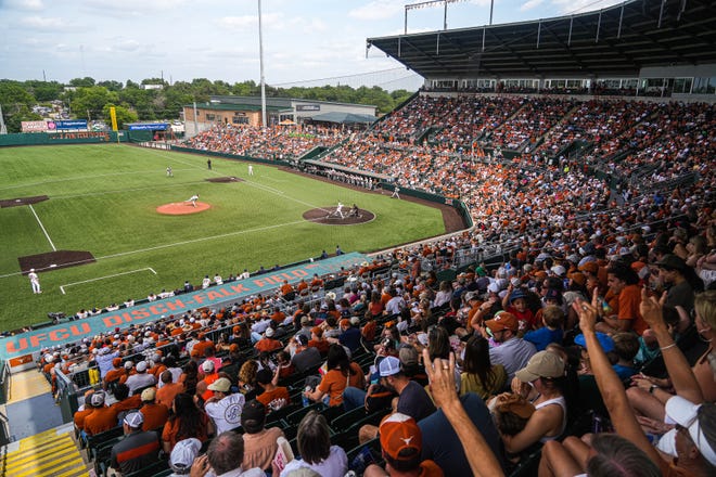 Texas baseball will host 39 games out of its 56-game schedule this coming season at UFCU Disch-Falk Field. The season opens Feb. 16 with a weekend series against San Diego. In all, there are 19 scheduled games against 2023 NCAA tournament teams, including a March 1 matchup in Houston against defending national champion LSU.